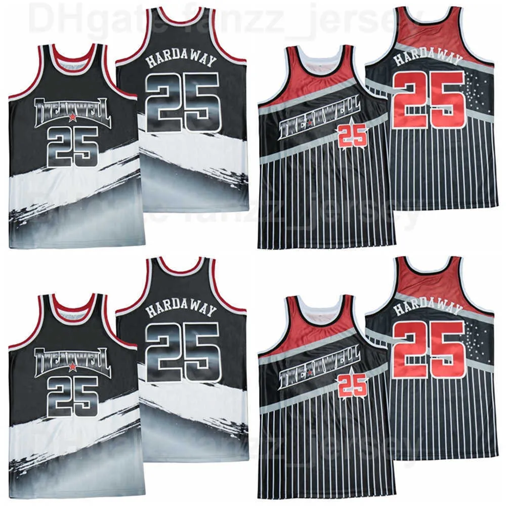 Filme Basketball Treadwell High School #25 Penny Hardaway Jerseys Man Hiphop para fãs de esportes Team cor preto hip hop respirável algodão puro uniforme de qualidade na venda