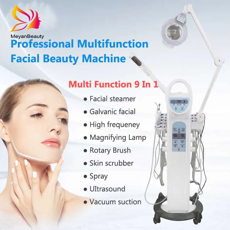 9 i 1 facia hudvård multifunktionsmaskiner professionell multifunktionell ansiktsbehandling