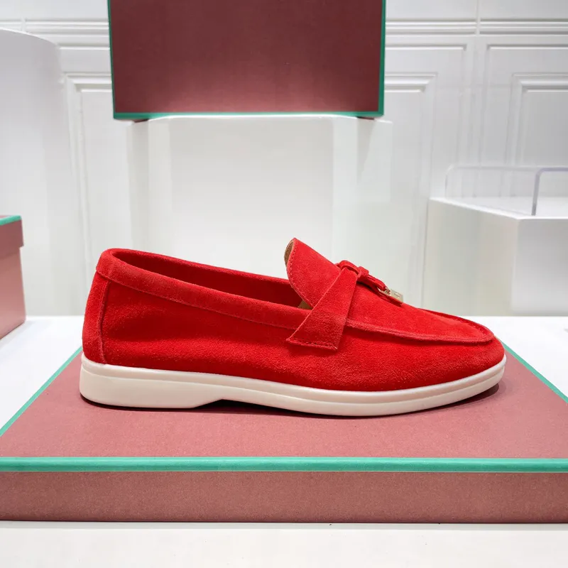 Bulk Piana Suede Loafers: Classic Buckle, Flat Heel, Rubber Bulk Piana Suede Loafers: Classic Buckle, Flat Heel, Rubber