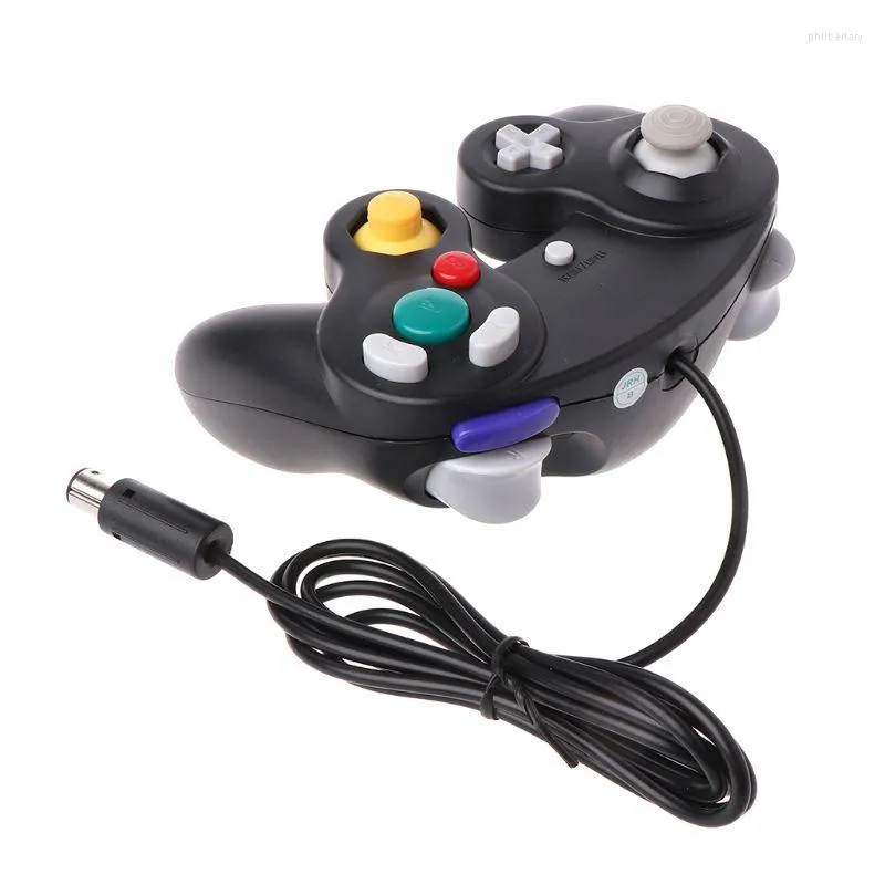 Contrôleurs de jeu Joysticks Contrôleur filaire GameCube Gamepad pour contrôle de console vidéo WII avec port GC 85DDGame