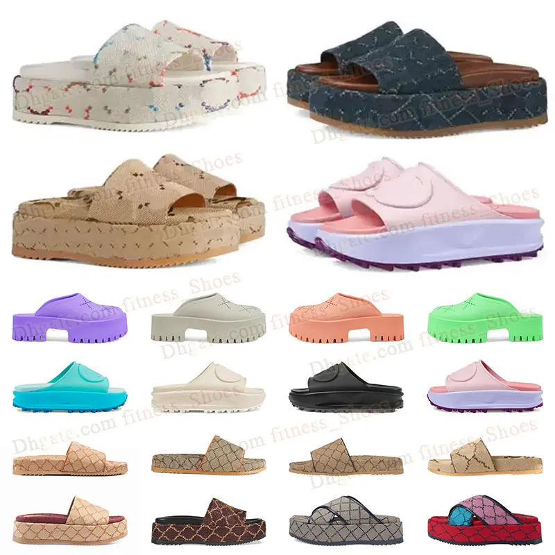 2024 Luxe G Designer Plateforme Sandales Femmes Célèbres Diapositives En Mousse Rose Hommes Mocassins Sandles Dames Élégant Bureau Femmes Pantoufles Style Vintage Sandales À Talons Dhgates