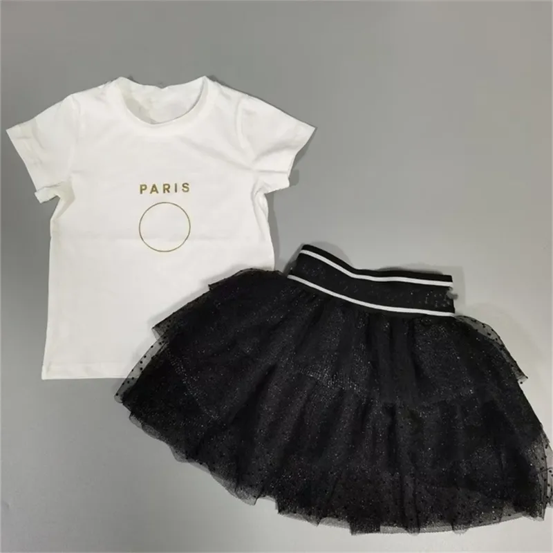 Arrivo Toddler Girl Clothes skirt_tshirt Set di abbigliamento per bambini di alta qualità set di gonne per lettere 90-150 220425