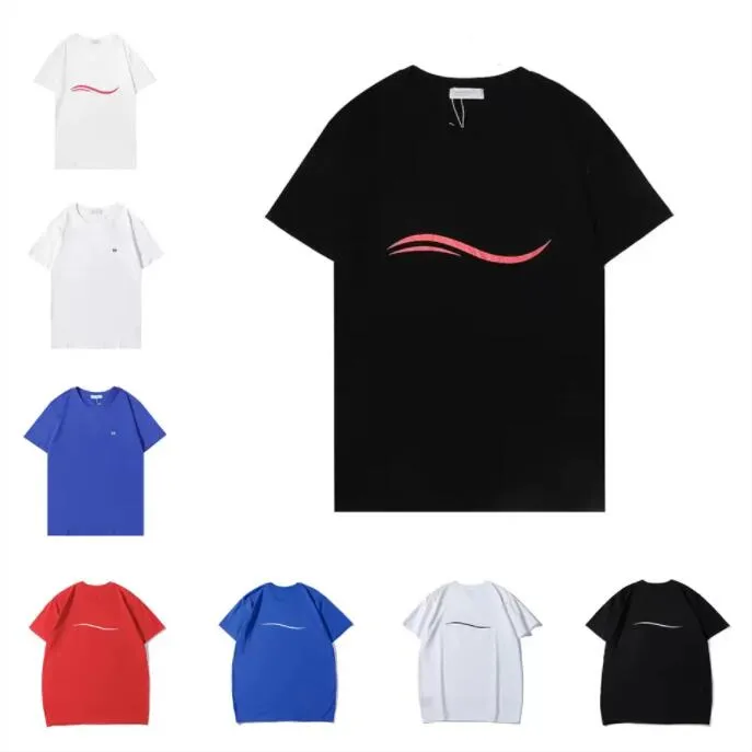 2022デザイナーTシャツサマーショートスリーブ波ティーメンズ愛好家高級Tシャツファッションシニアピュアコットン高品質TシャツサイズS-2xl