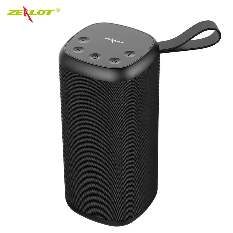 Alta qualità ZEALOT S35 Altoparlante Bluetooth portatile Outdoor HIFI Subwoofer Music Box HD Audio Subwoofer 66ft Bluetooth Gamma Resistenza all'acqua