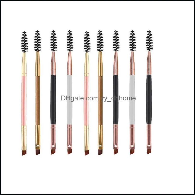 Brushes Hand Tools Home Garden Ll Mticolor Double Purpose Eyelash Curler Eyebrow Brush Two Flat Cosmetics Products Bea Dhvwk