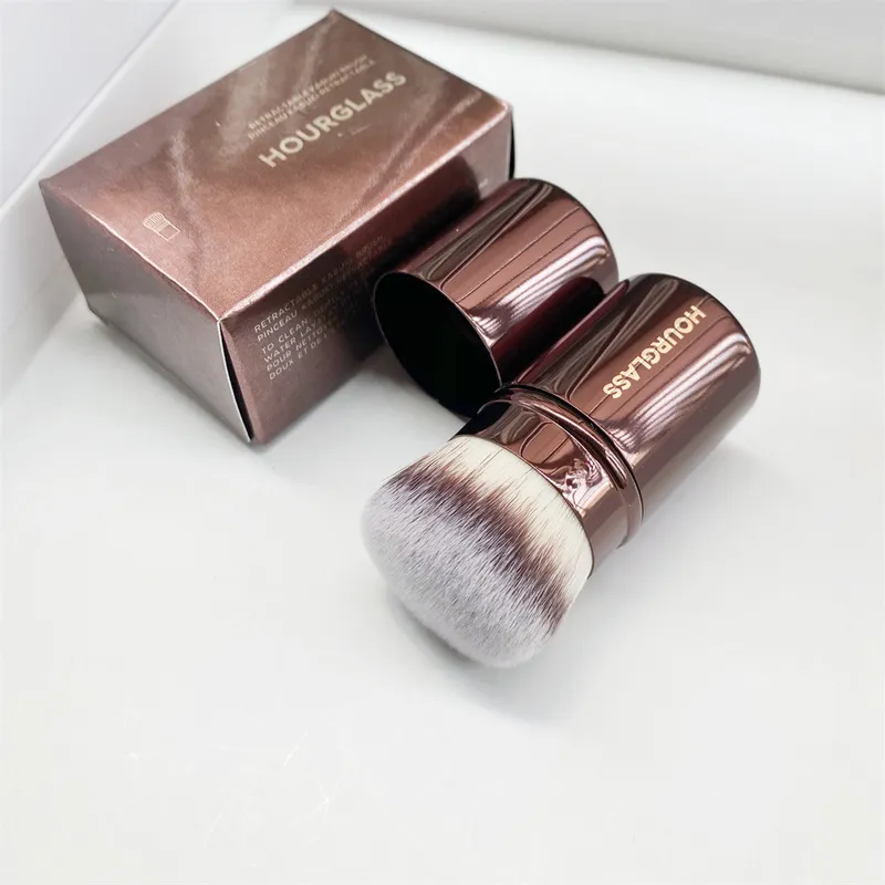 Infällbar kabuki makeup borste tät syntetiskt hår Kort resestorlek Foundation Powder Contour Beauty Cosmetics Tools 220722