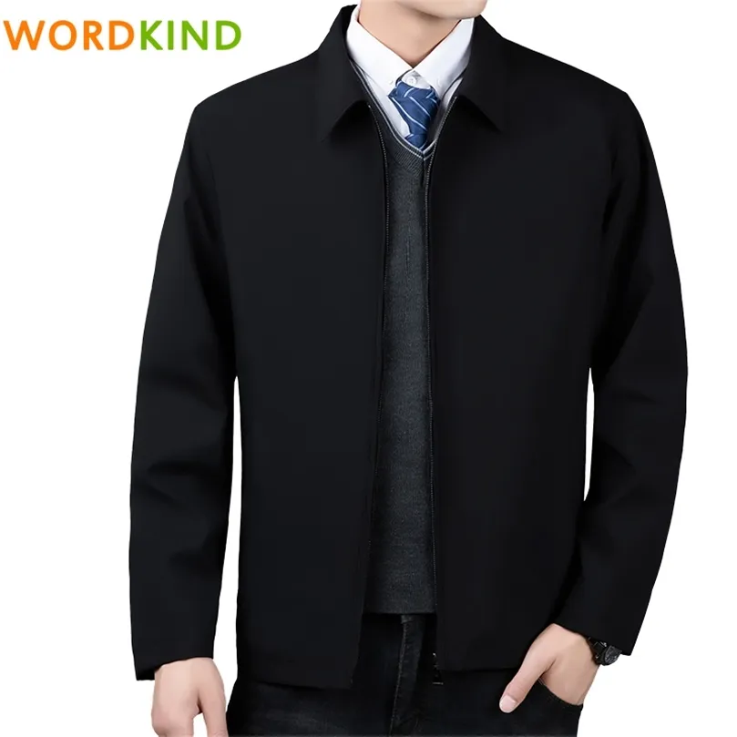 Marque Business Casual Jacket mens manteaux printemps manteau casual automne veste hommes simples solides vestes hommes Baseball vestes 220808