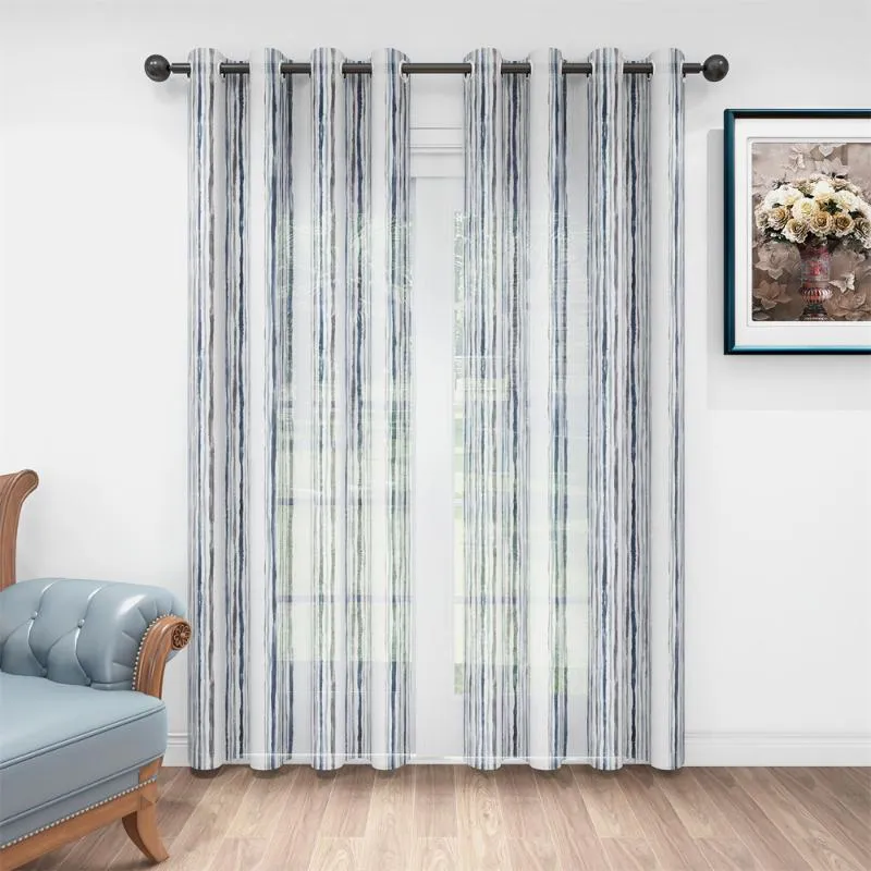 Cortinas cortinas 1pc cortinas puras para quarto de linho natural semi -janela sala de estar na sala de jantar Curtain CurtainCurtain