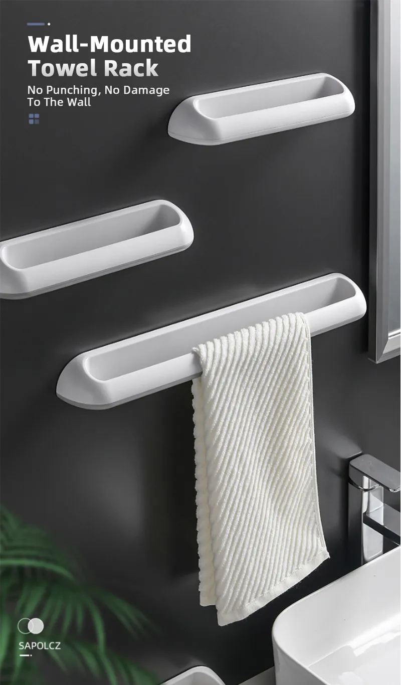  Toalleros para toallero de baño, toallero adhesivo para ducha  de baño : Herramientas y Mejoras del Hogar