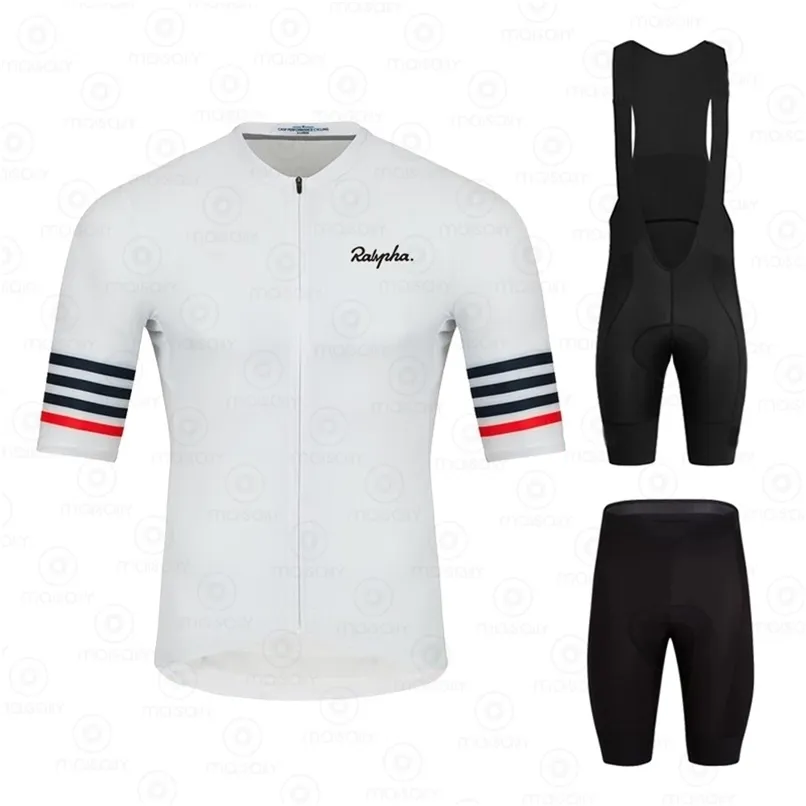 Letnia koszulka rowerowa Ralvpha zestaw z krótkim rękawem Maillot Ropa Ciclismo oddychająca odzież rowerowa Quickdry odzież rowerowa MTB 220518
