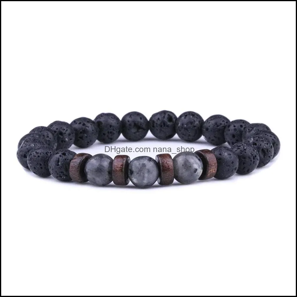 Natural Moonstone Bead Tibetan Buddha Bracelet chakra Lava Stone  Oil Diffuser Bracelets Men Jewelry gift