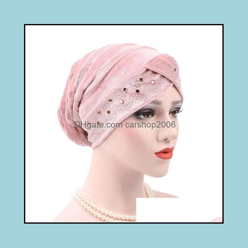 velvet inner hijab caps muslim headdress women turban femme musulman soft solid color turbante ready to wear hijab bonnet beanie