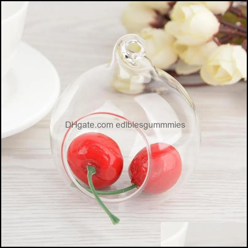 clear glass hanging candle holder 6/8/10/12 cm plants tea light candlestick wedding christmas party home decoration ediblesgummmies