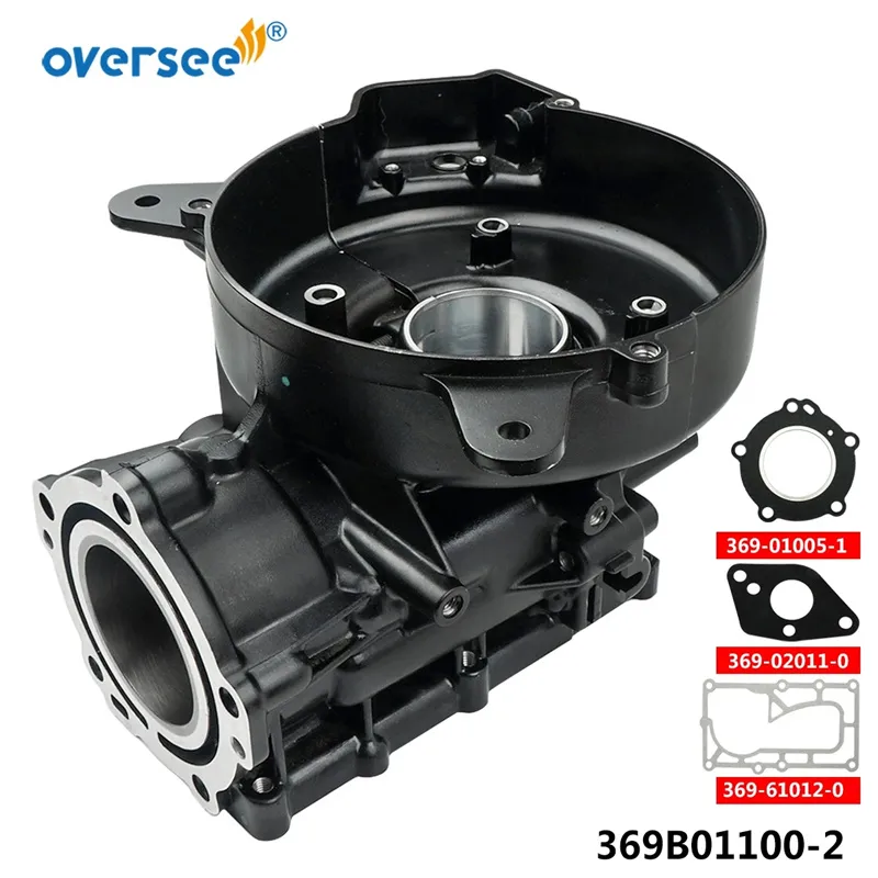 Oversee 369B01100-2 Cylnder Crank Case Assy Parts For Tohatsu Nissan Mercury 5HP Outboard Engine Boat Motor Aftermarket Parts