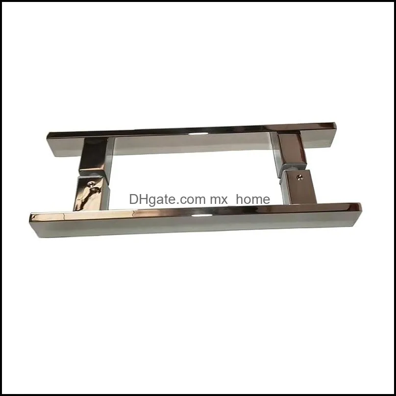 Glass door handle 30*10 square Angle 201 material is qualitative