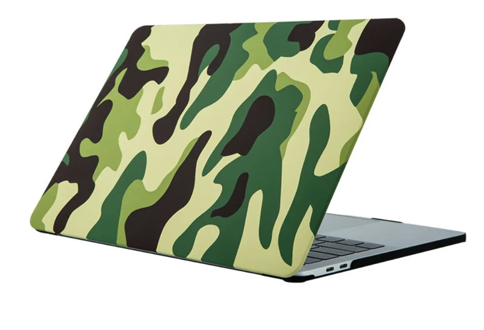 Peinture étui rigide housse pour ordinateur portable pour Macbook Pro 14 ''Pro14 A2442 2021 ciel étoilé/marbre/drapeau/motif Camouflage