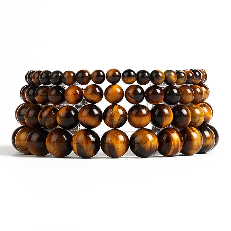 Bracelets porte-bonheur en pierre naturelle, brins de perles faits à la main, bijoux énergétiques réglables pour femmes et hommes, décor de Club de fête