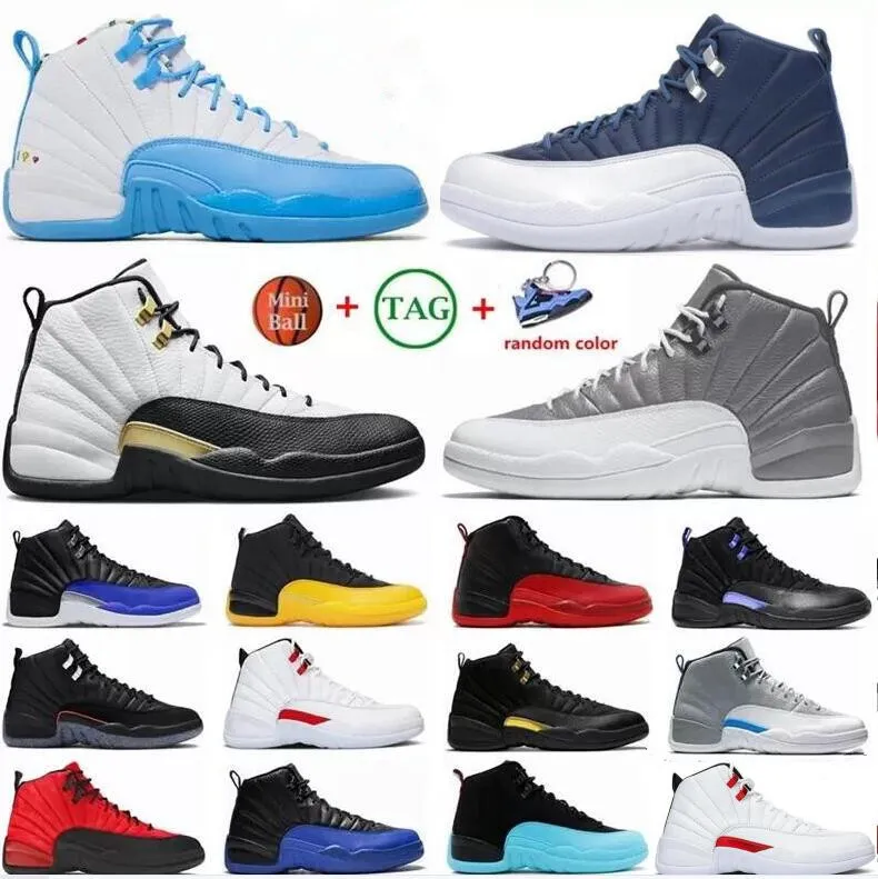 Jumpman Twist 12 Top 12s Mens 농구화 유틸리티 그라인드 인디고 독감 게임 어두운 콩코드 OVO 화이트 로열티 플레이 오프 피바 감마 블루 마스터 트레이너 스니커 40-47