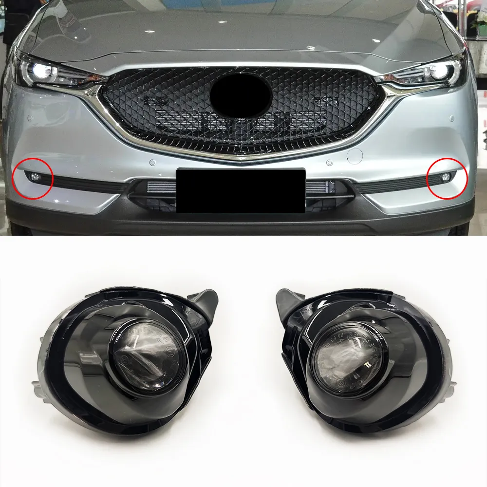 Przedni lampy mgły mgły mgły mgły mgły mgły dla Mazdy 3 Axela 2017-2019 CX5 CX-5 2017-2021 CX-8 2019-2021