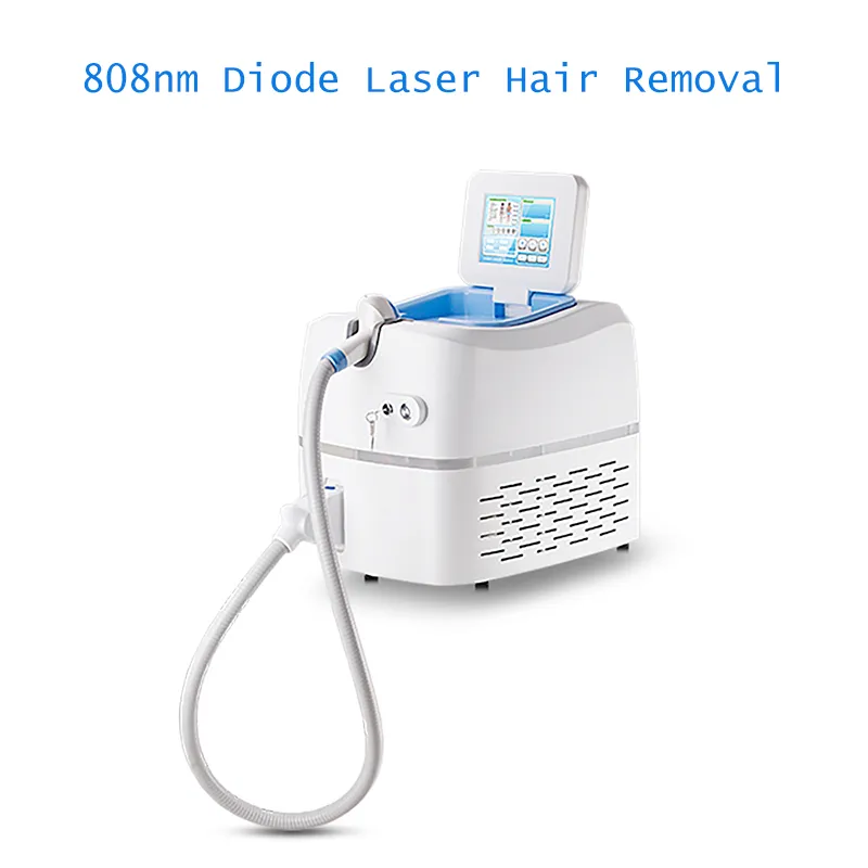 Diodlaserhårborttagningsmaskin 808nm Dioder Lazer Super Hair Ta bort enheten för Salon Home