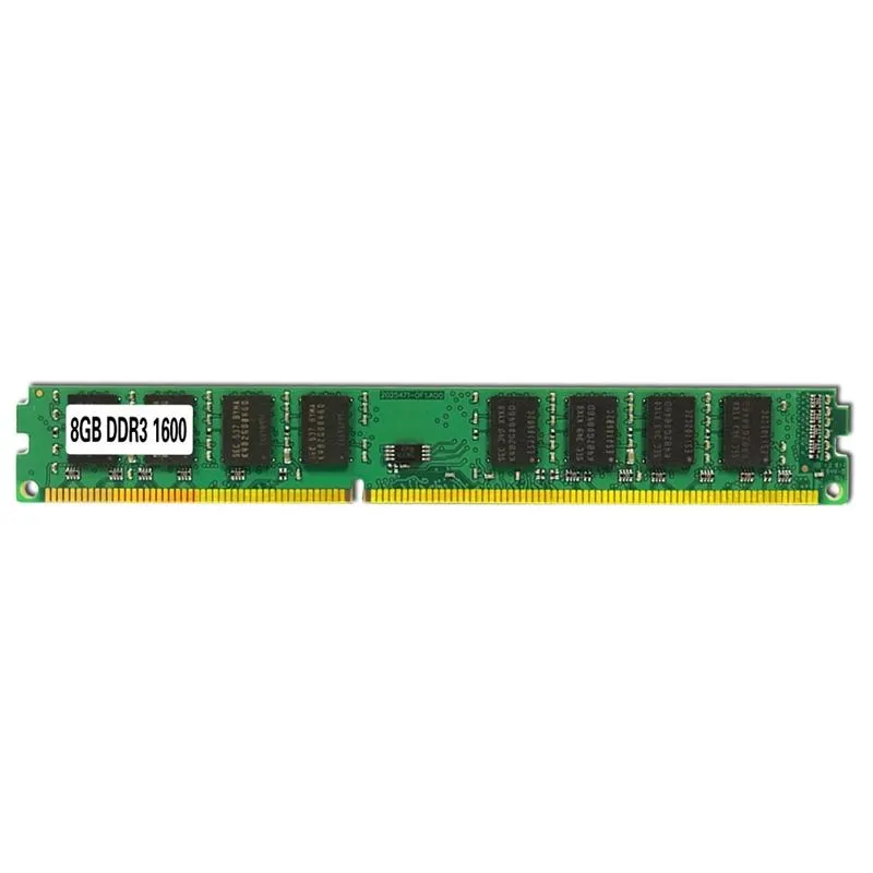 RAMS 8G RAM MEMORY 1600MHz PC3-12800 DIMM 240 PIN Desktop Module Small Board Double-Sided 16 Particlesrams