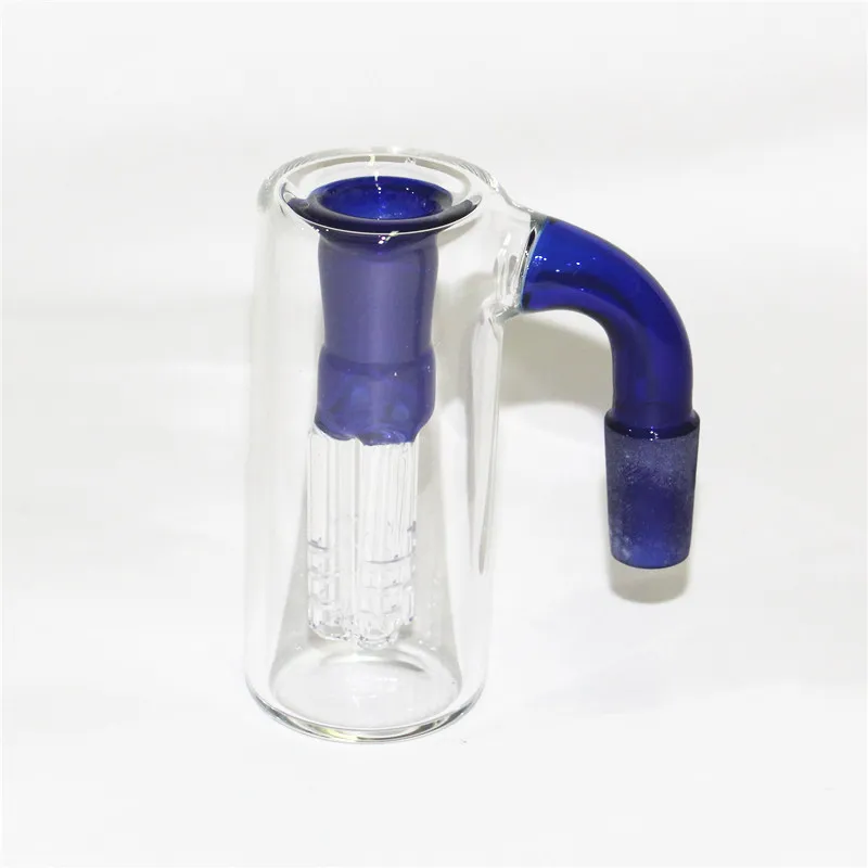 Szklane Bong fajki wodne Ash Catcher 14mm 18mm męski na żeński 90 stopni Ashcatcher fajka wodna Bubbler do bong szisza Dab Rig