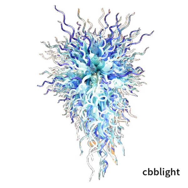 DEFT 디자인 펜던트 램프 다색 플러시 장착 손으로 날아간 유리 샹들리에 가벼운 가벼운 고급 아트 샹들리에 액피 건물 로프트 빌라 LR007