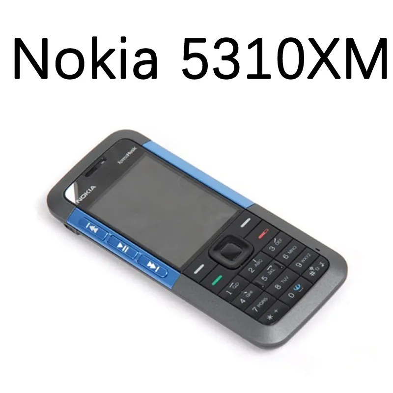 Orijinal Yenilenmiş Cep Telefonları Nokia 5310xm Öğrenci Eski Cep Telefonu Düz düğme 2G Akıllı Telefon