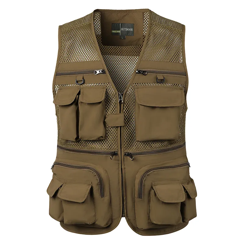 Men's Safari Vest JXMVOJ Men's Fishing Vest Summer Outdoor Work