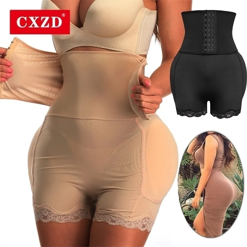 CXZD Fake Ass Seamless Women Body Shaper Slanties Shapewear Hip Enhancer Booty Pad Push Up Butt Lifter Pant Underwear 220702