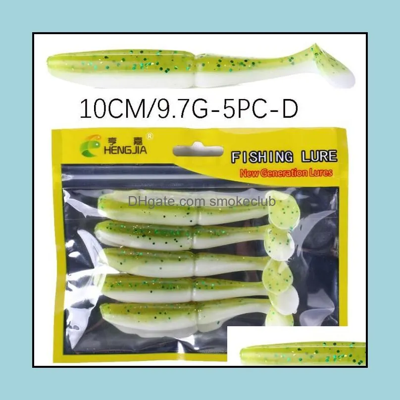 25PCS 10cm/9.7g 3.93in/0.34oz soft fish Soft baits soft Worm bait Mixed Swimbait Baits Artificial Bionic baits High-quality!