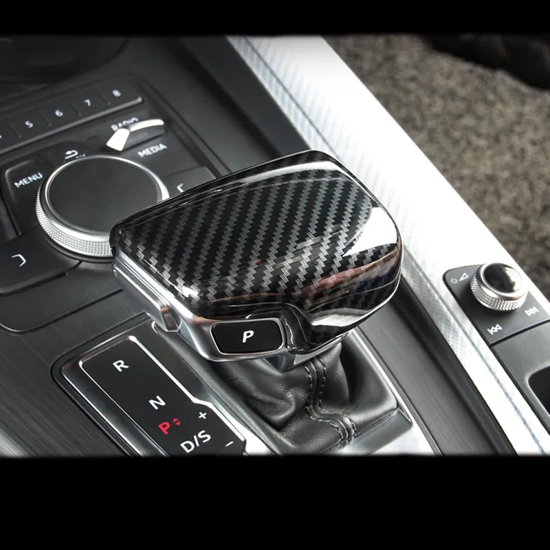 Carbon Fiber Car Gear Shift Knob Cover Gear Lever Cover LHD For