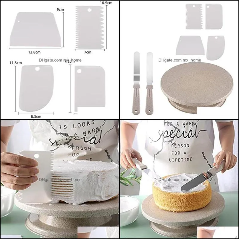 baking & pastry tools cake turntable, rotating stand for decorating equipment supplies making, set