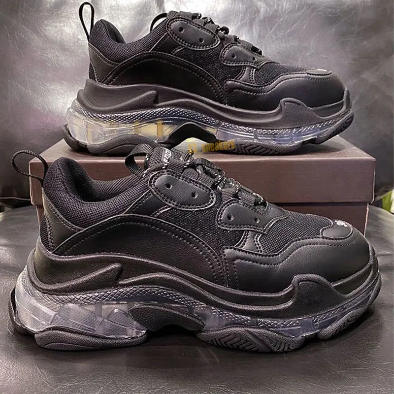 Triple S Beige Sneaker Chunky Shoes Tjockbottnade Dad Shoe Newst Color Casual Shoe Trainers Box Inkluderad Mest sålda utomhussneakers 36-40 X84