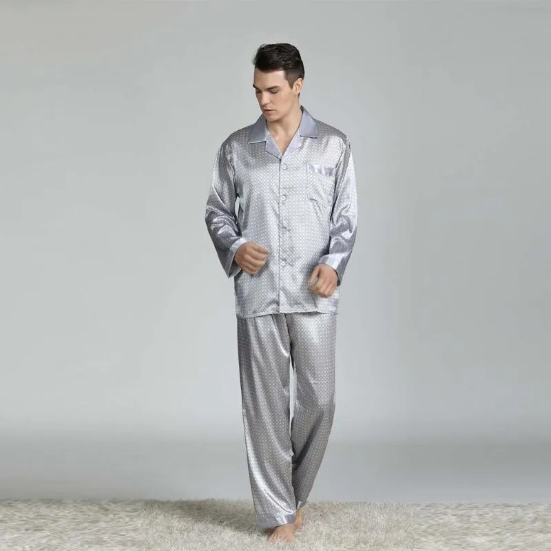 Heren tracksuits home heren bedrukte pak handelsdienst buitenlandse pyjama lage mouwen mannen pakken sets jasereners