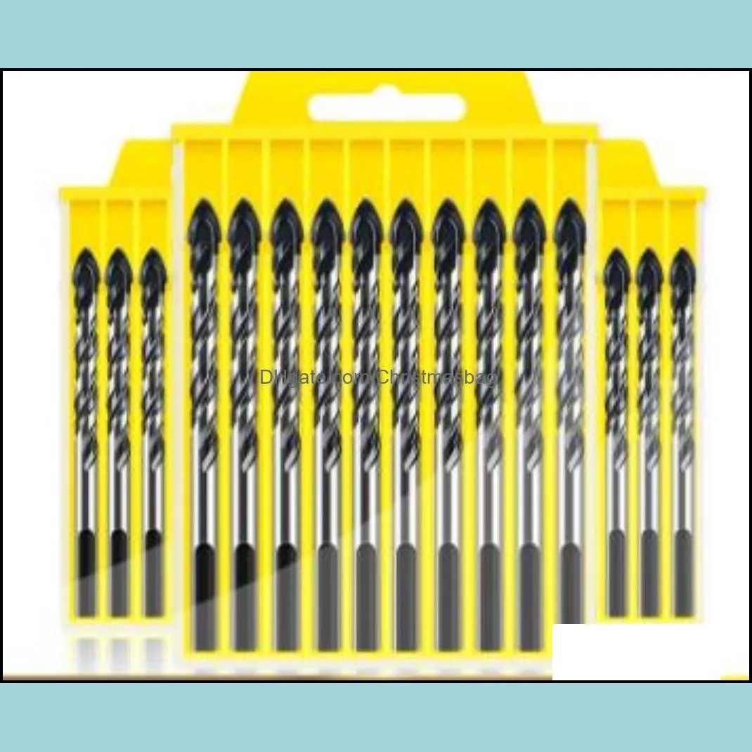 Cemented carbide twist drill, multi-function marble glass ceramic tile 6mm drill set.