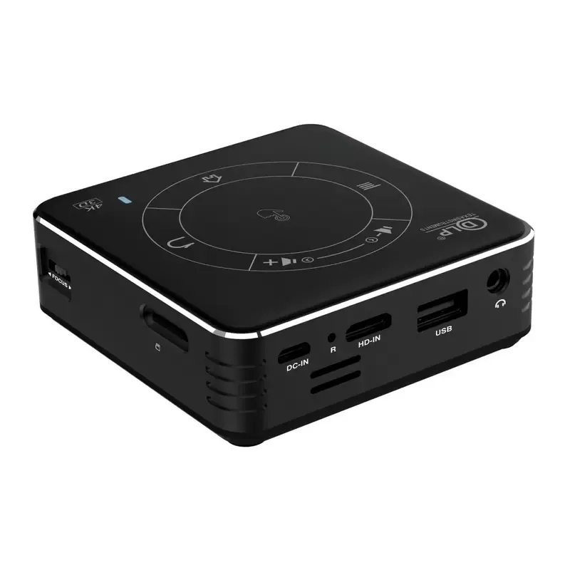 Portable 4K Projector: 3D C99 Mini DLP Projector with Android 9.0