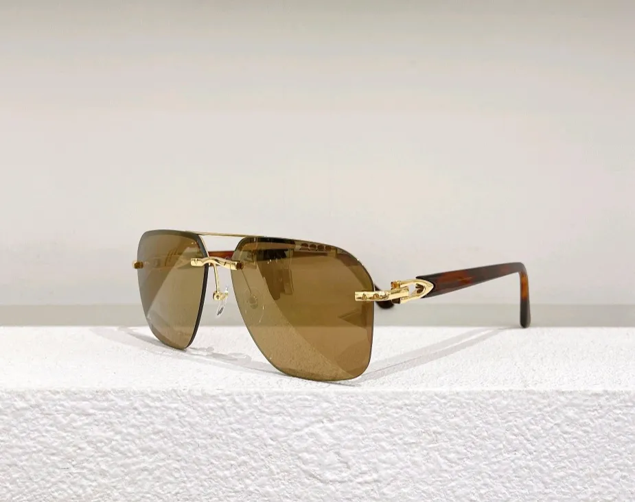 Квадратные пилотные зеркальные солнцезащитные очки Гавана Золотое зеркало Лето Сонненбриль мужски спортивные оттенки для отдыха солнцезащитные очки с коробкой