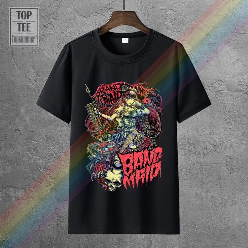 Männer T-Shirts 3D Männer Kurzarm Männlich T-shirt Band Maid Poster Ver. 1 T-Shirt Schwarz S 5Xl