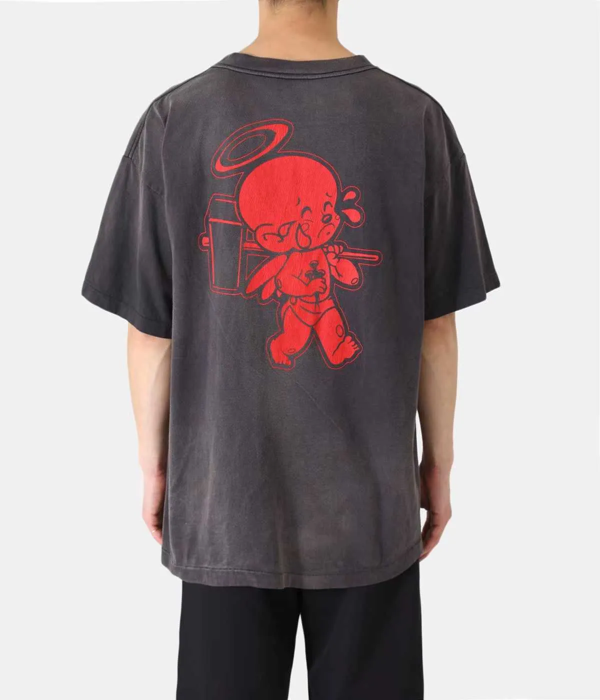 Men's T-shirts Saint Michael Denim Tears Tee Used Cotton