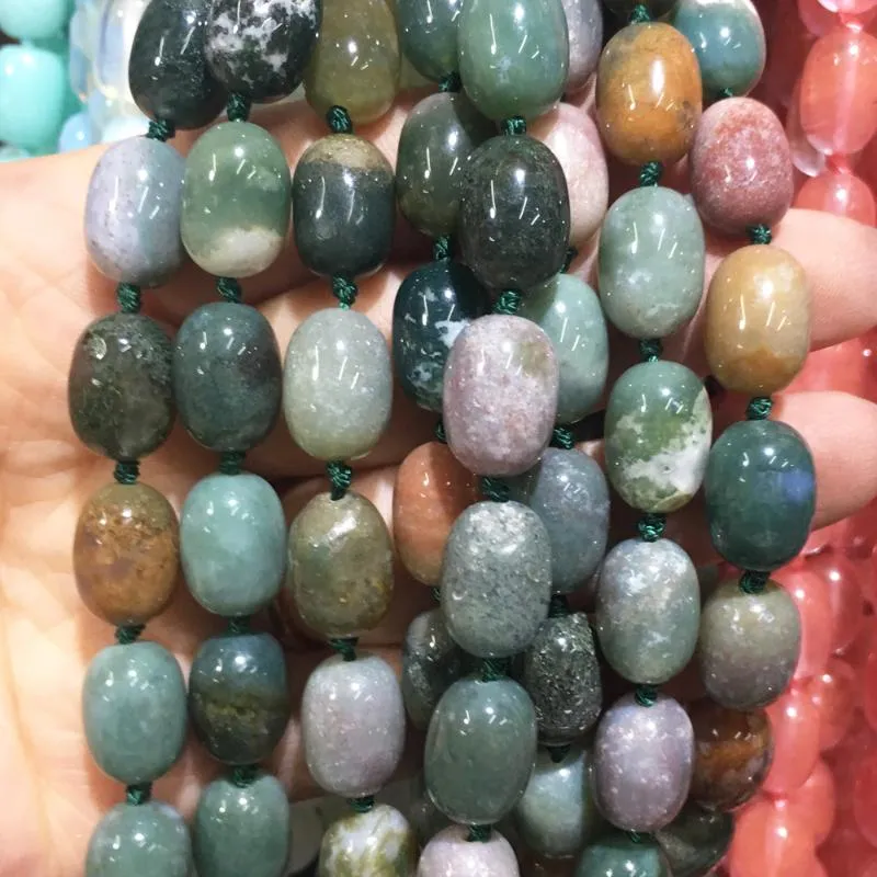 Pendanthalsband Pupa-formad pärlkärl Natural Stone Malachite Rose Quartz Spacer Beads Choker för kvinnliga smycken gåva 10x14mmpendant