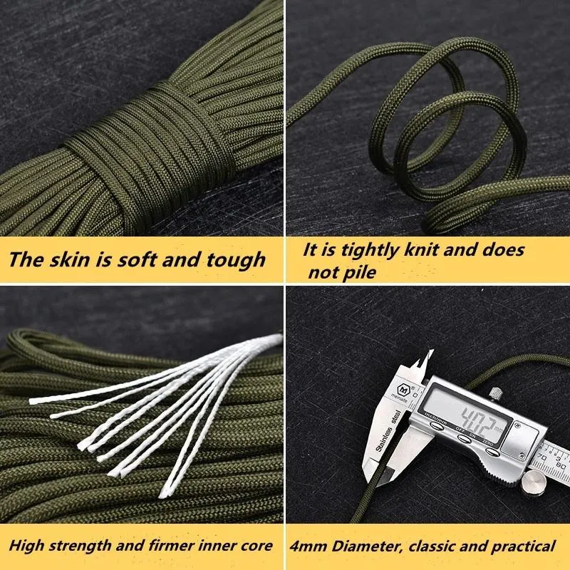 9 Core Polyester Paracord Rope Stand For Camping Umbrella Tent