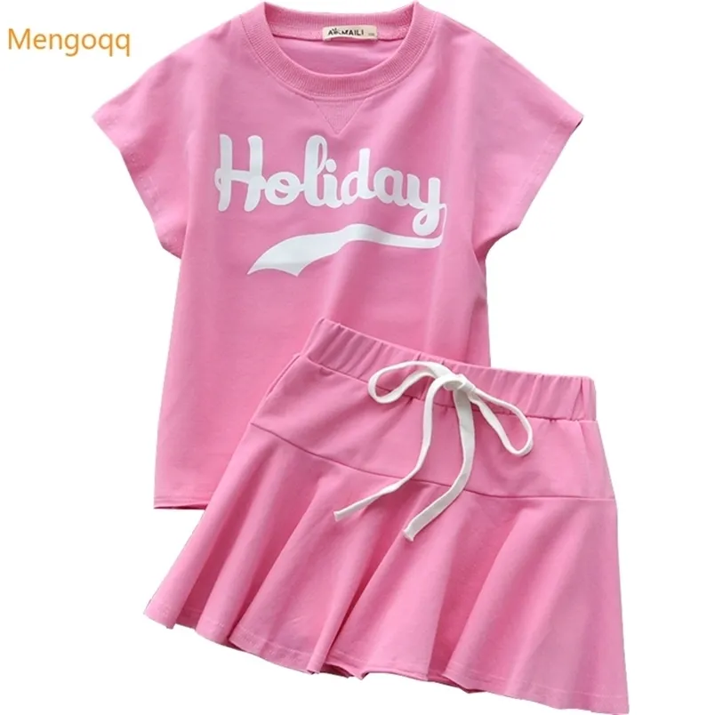 3 4 5 6 7 8 9 10 11y Crianças para crianças meninas de menina de menina de menina Tops Tops Salia 2pcs Roupas de roupas Treno infantil