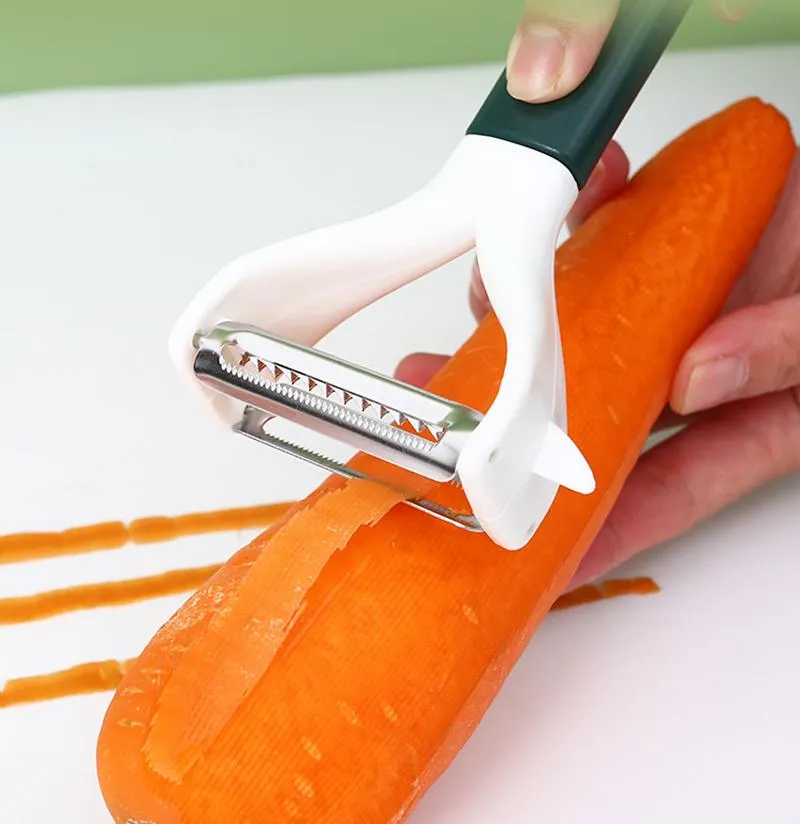 Multifunctional Creative Kitchen Tool 3 IN 1 Vegetable Fruit Potato Carrot Peeler Grater Cutter Slicer Bottle Opener Melon Gadget