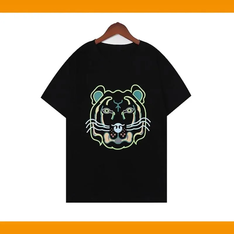 켄지 셔츠 티 테스 남성 티셔츠 호랑이 헤드 티셔츠 느슨한 힙합 거리 고급 아시아 크기 S-2XL 6NKX 136