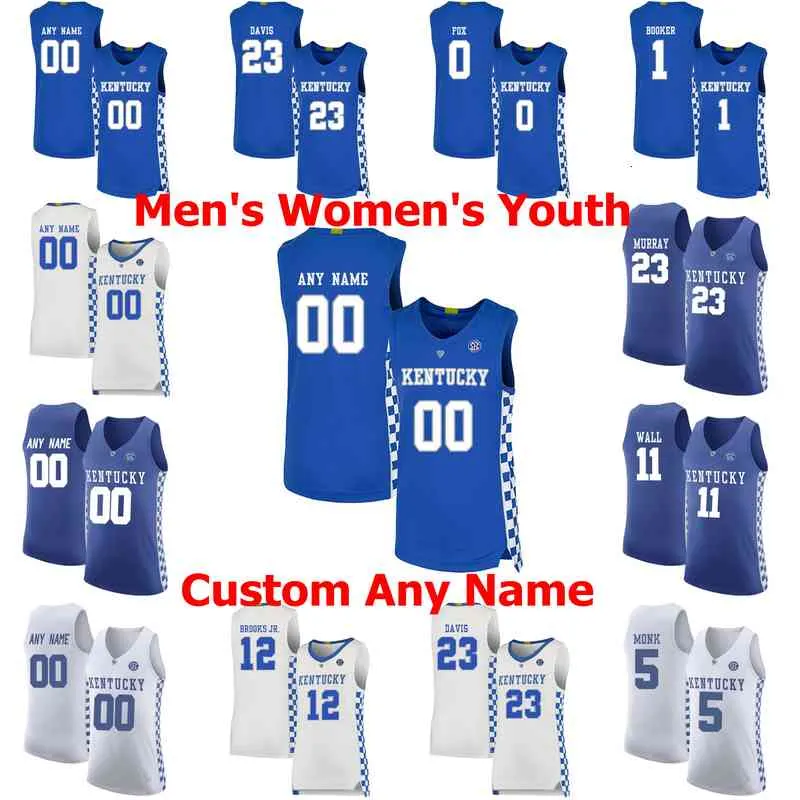 Kentucky Wildcats College Basketball Maillots Washington Jr. Jersey Riley Welch Tyler 14 Herro Wenyen 32 Gabriel Zan Payne Cousu sur mesure