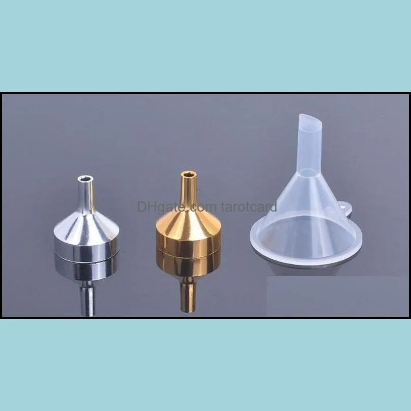 Metal Small Aluminum Mini Funnel For Perfume Transfer Diffuser Bottle Mini Liquid Oil Filling Lab QW7003