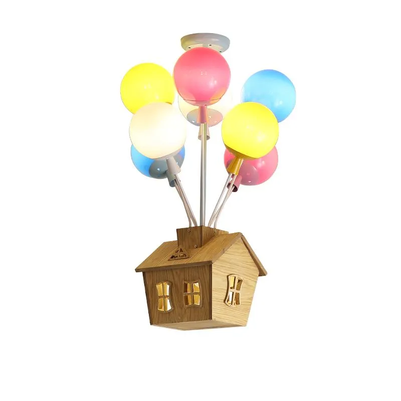 Pendant Lamps Children's Room Balloon Lights Cartoon Boy Girl Bedroom Kindergarten Nordic Simple LED WF531927Pendant