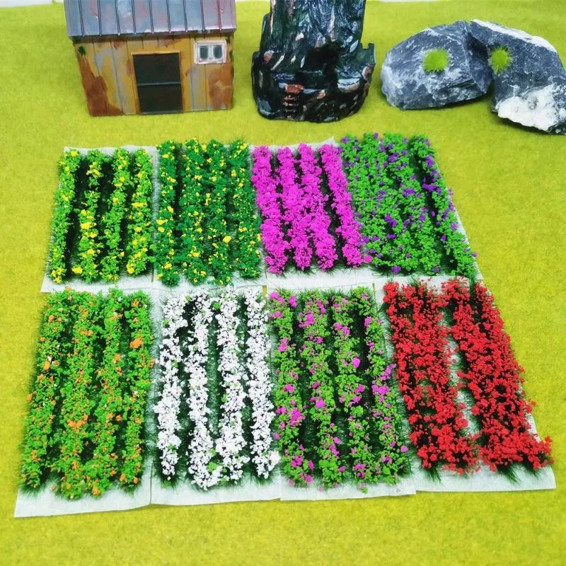 Decorative Objects & Figurines 10 60mm DIY Building Layout Sand Table Flower Cluster Grass Tufts Landscape Wargame Miniature Garden DecorDec