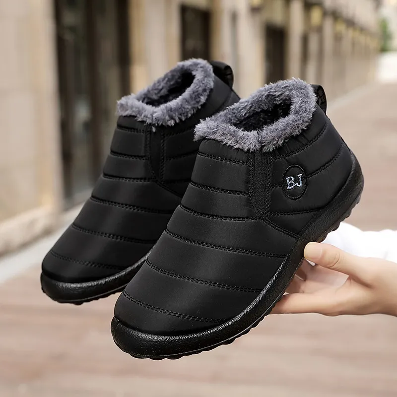 Mens slip on on sale ankle winter boots